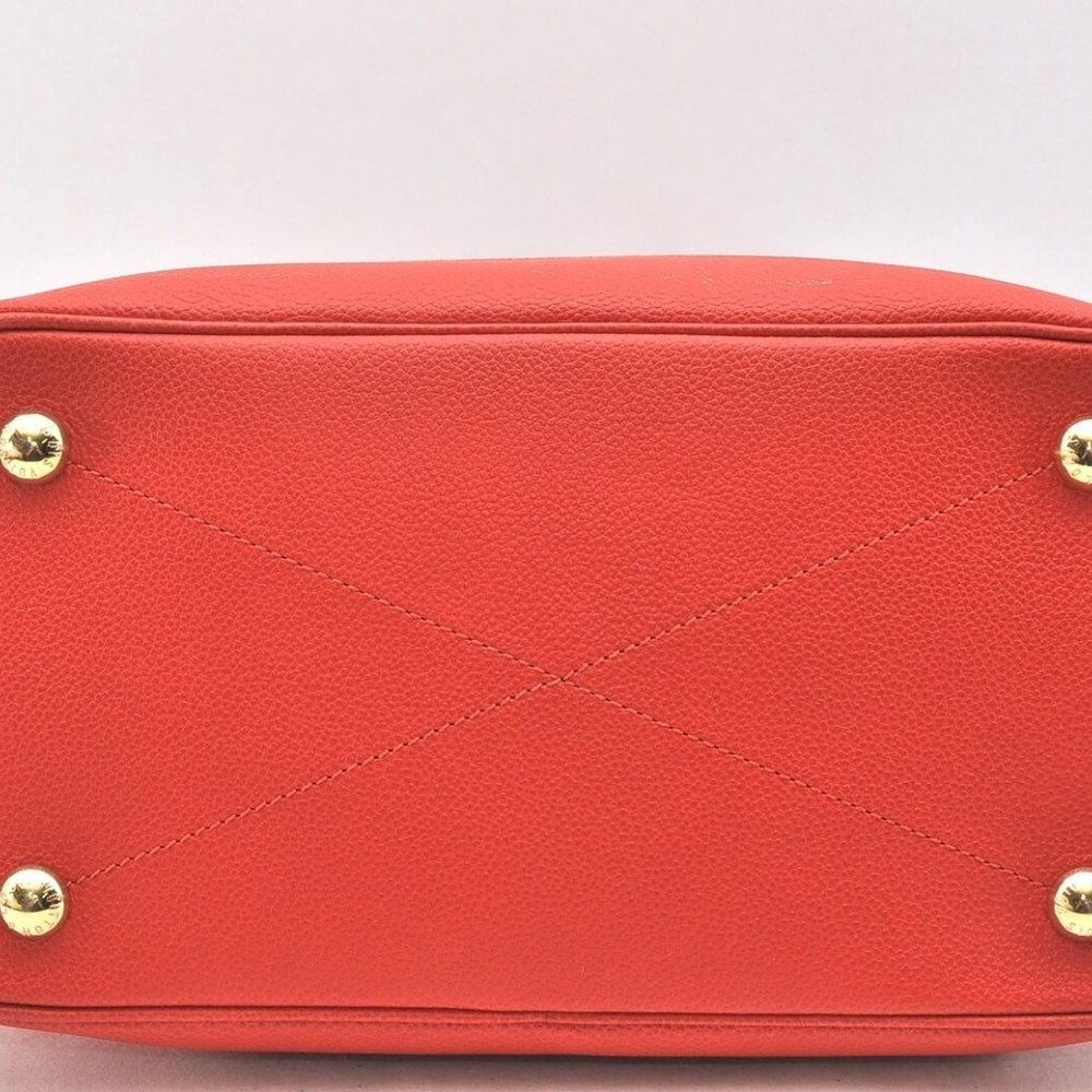 Citadine PM Empreinte Leather Red Shoulder Bag - Picture 5 of 9